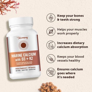 Marine Plant Calcium with Vitamin D3 + K2